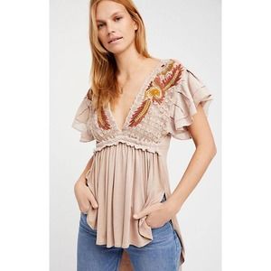 Free People Fiesta Nueva Boho Tunic Top